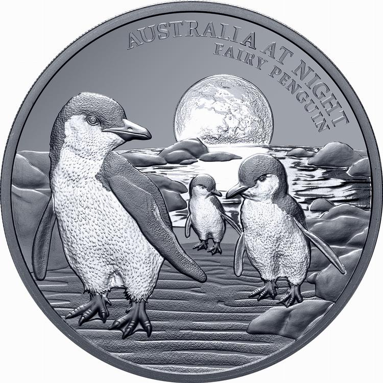 Niue_2024_Australia_at_Night_Fairy_Penguin_$1_1_Troy_Ounce_Pure_Silver_Black_Proof