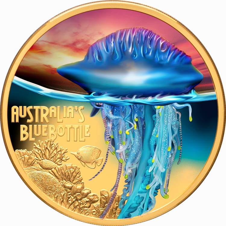 Niue_2024_Deadly_and_Dangerous_Bluebottle_Portuguese_Man_O_War_Jellyfish_$100_1_Oz_Gold_Proof_with_Color