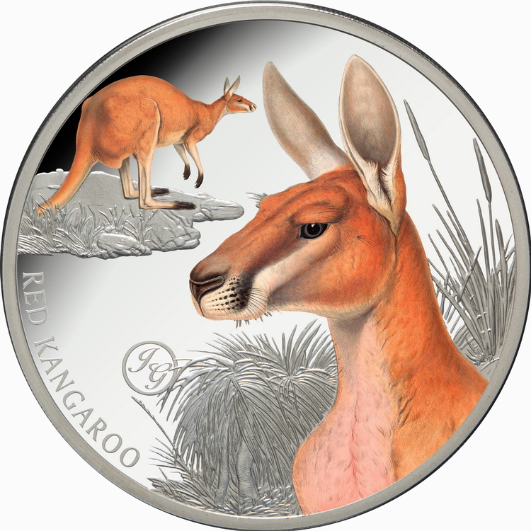 Niue_2026_John_Goulds_Mammals_of_Australia_1_Red_Kangaroo_$1_1_Troy_Ounce_Pure_Silver_Proof_with_Color_MINTAGE_750 Niue_2026_John_Goulds_Mammals_of_Australia_1_Red_Kangaroo_$1_1_Troy_Ounce_Pure_Silver_Proof_with_Color_MINTAGE_750