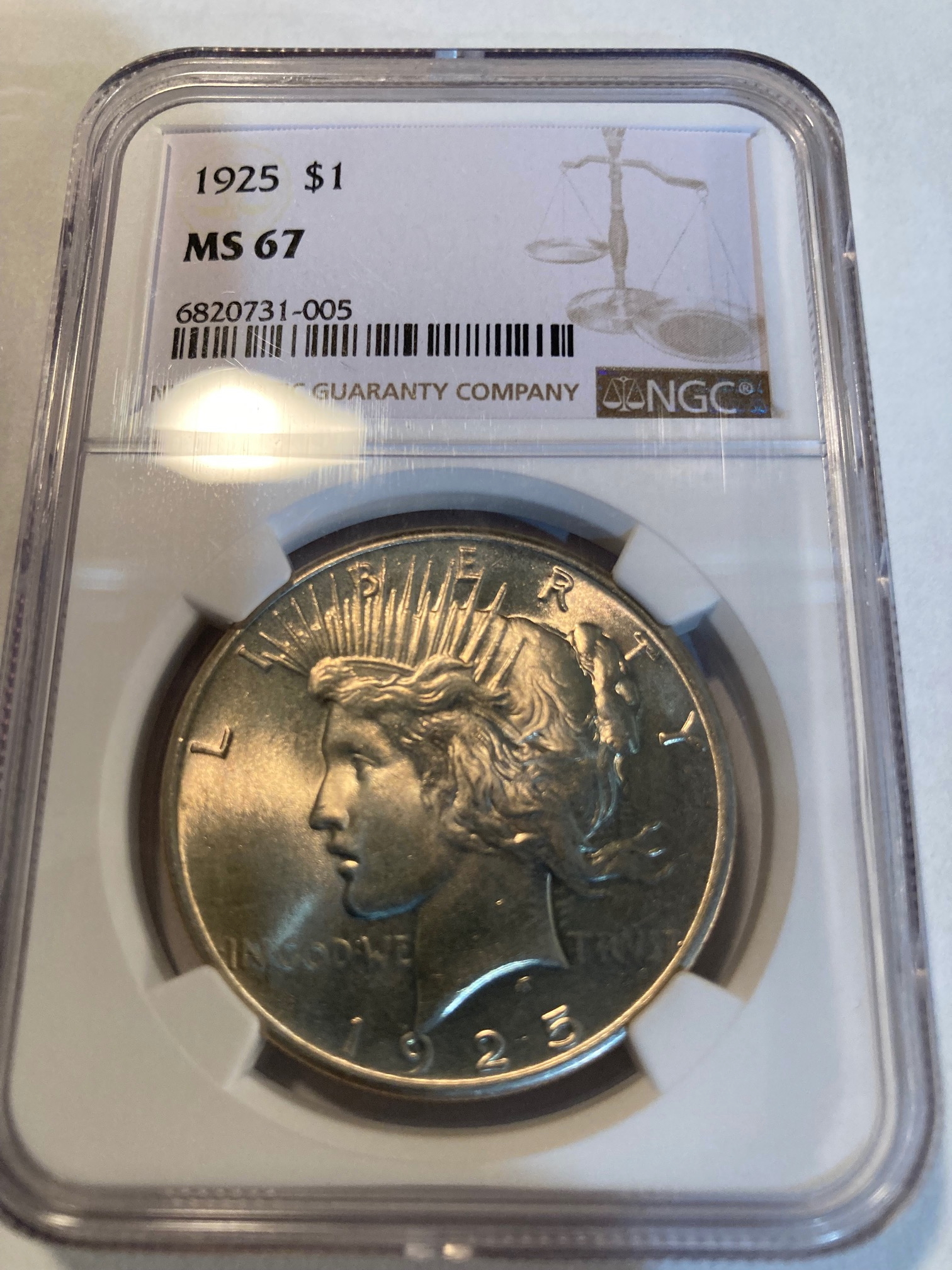USA_1925_Peace_Dollar_MS67_NGC USA_1925_Peace_Dollar_MS67_NGC