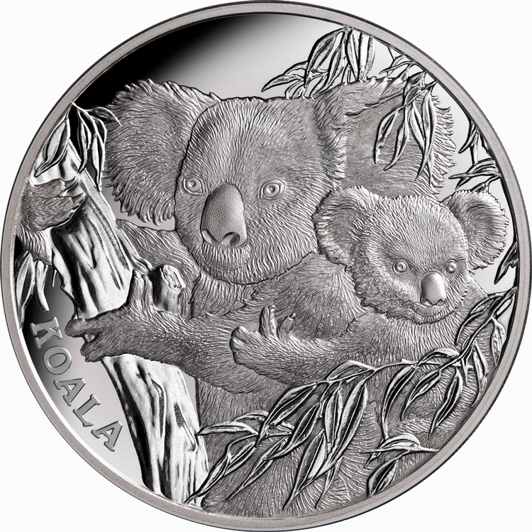 Niue_2022_Mother_Koala_with_Baby_Joey_$1_1_Troy_Ounce_Pure_Silver_Proof_MINTAGE_750