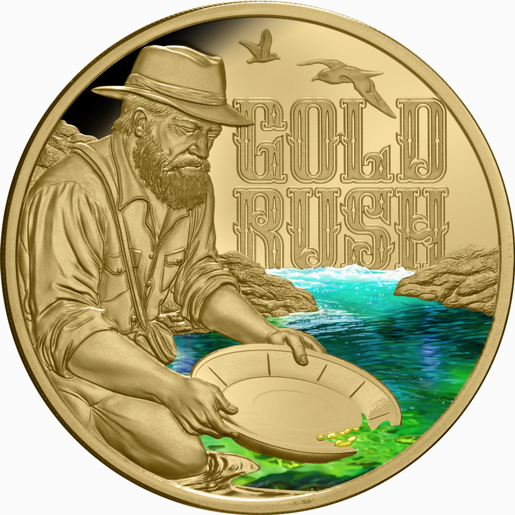 Niue_2026_GOLD_RUSH_Prospector_Panning_for_Gold_$100_1_Troy_Ounce_Pure_Gold_Proof_with_Color_Mintage_50